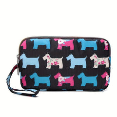 Cartoon Pattern Coin Purse Zipper Credit Card Holder Cluth Wristlet Wallet