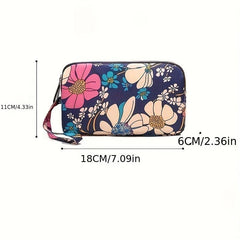 Cartoon Pattern Coin Purse Zipper Credit Card Holder Cluth Wristlet Wallet