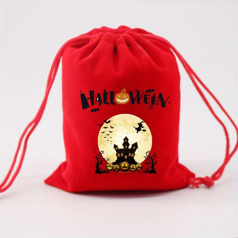 Halloween Pattern Storage Bag Drawstring Candy Pouch