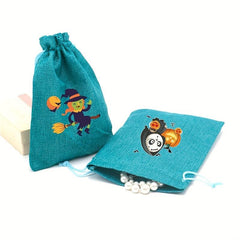 Halloween Pattern Storage Bag Drawstring Candy Pouch