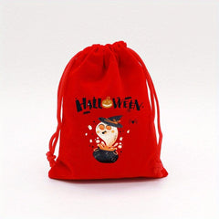 Halloween Pattern Storage Bag Drawstring Candy Pouch