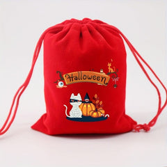 Halloween Pattern Storage Bag Drawstring Candy Pouch