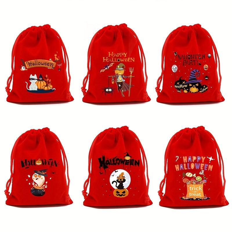Halloween Pattern Storage Bag Drawstring Candy Pouch