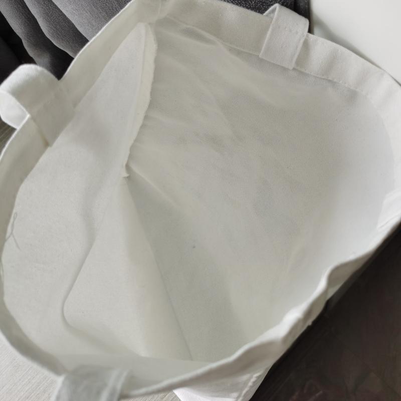 Butterfly Pattern Canvas Shoulder Bag Lightweight Shopper Storage Bag
