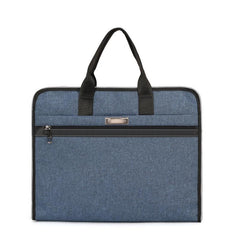 Men's Business Briefcase Handbag, Zippered Document Organizer