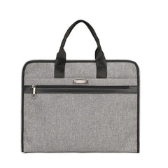 Men's Business Briefcase Handbag, Zippered Document Organizer