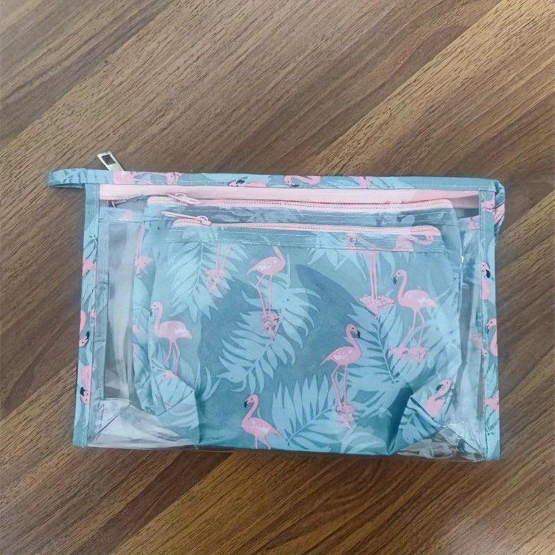3pcs Set Large Capacity Travel Toiletry Storage Bag
