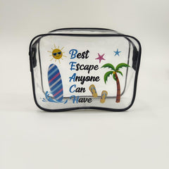Waterproof Transparent Cosmetics Bag Large Capacity Portable Toiletry Bag