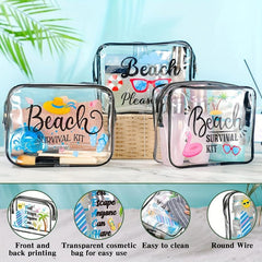 Waterproof Transparent Cosmetics Bag Large Capacity Portable Toiletry Bag