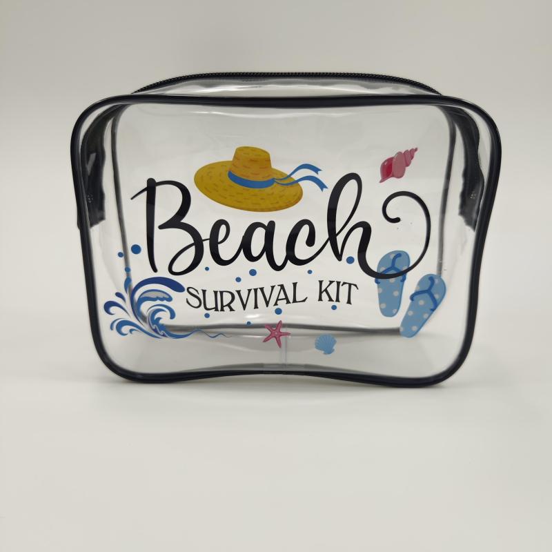 Waterproof Transparent Cosmetics Bag Large Capacity Portable Toiletry Bag