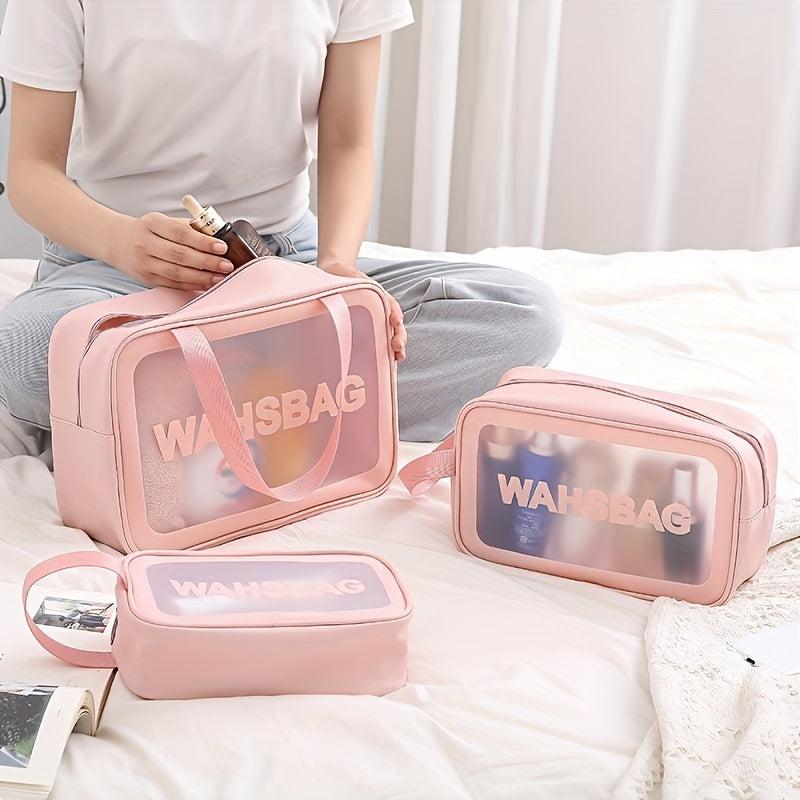 Transparent Cosmetic Bag PVC Wash Bag Large Capacity