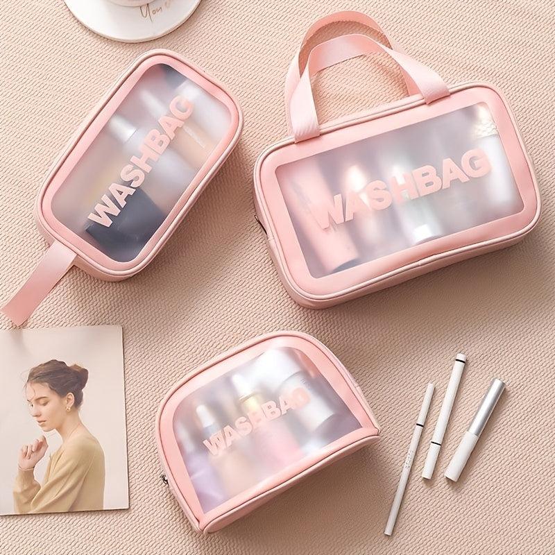 Transparent Cosmetic Bag PVC Wash Bag Large Capacity