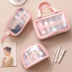 Transparent Cosmetic Bag PVC Wash Bag Large Capacity
