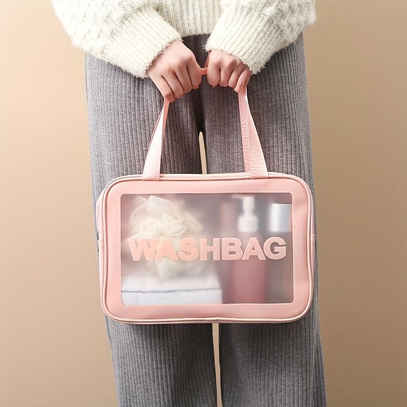 Transparent Cosmetic Bag PVC Wash Bag Large Capacity