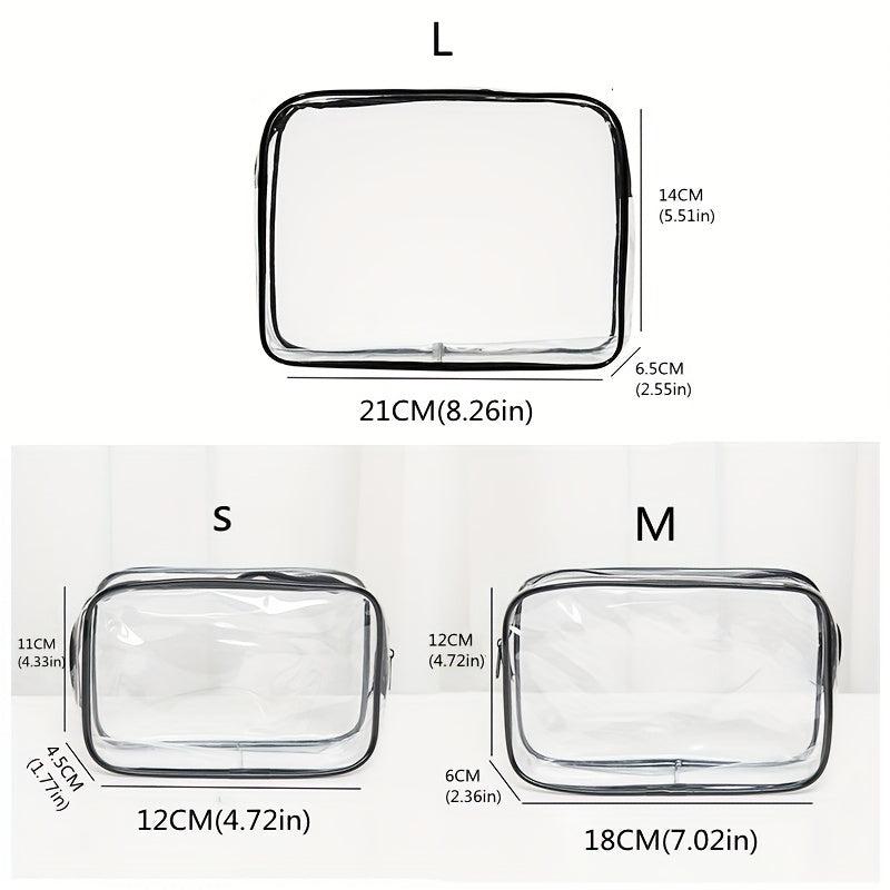 High PVC Transparent Waterproof Toiletry Bag Travel Storage