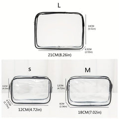 High PVC Transparent Waterproof Toiletry Bag Travel Storage