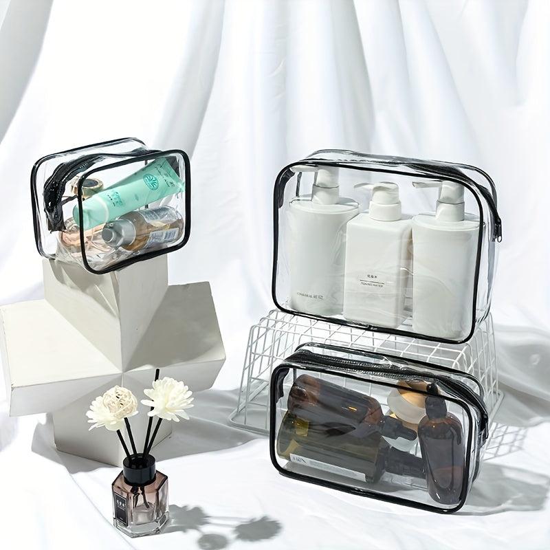 High PVC Transparent Waterproof Toiletry Bag Travel Storage