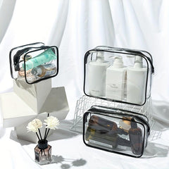 High PVC Transparent Waterproof Toiletry Bag Travel Storage