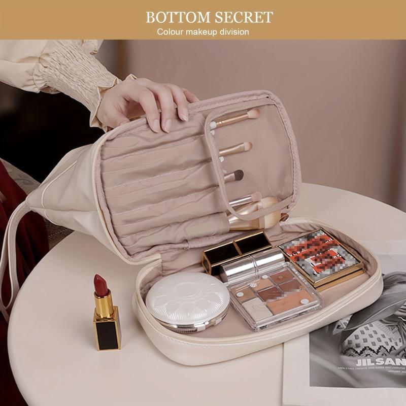 Large Makeup Bag Double Layer Cosmetic Bag Travel Makeup Bag