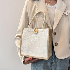 Floral Tote Bag for Outings and Travel
