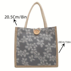 Floral Tote Bag for Outings and Travel