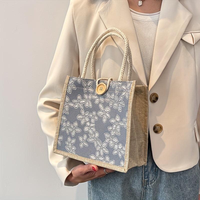 Floral Tote Bag for Outings and Travel