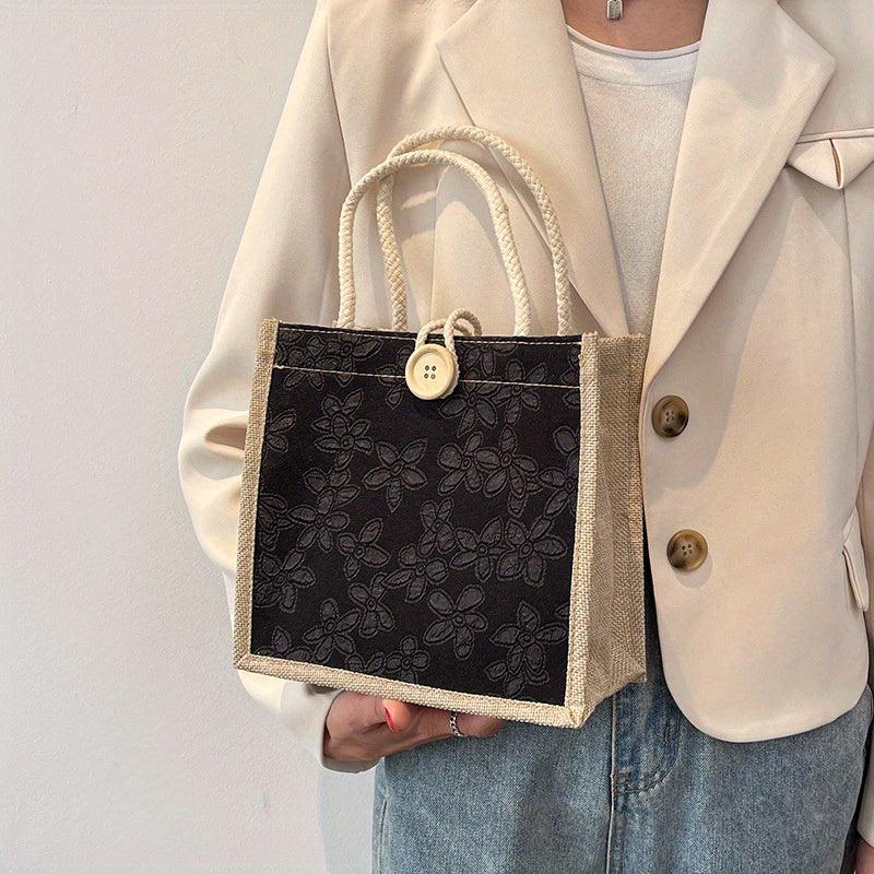 Floral Tote Bag for Outings and Travel