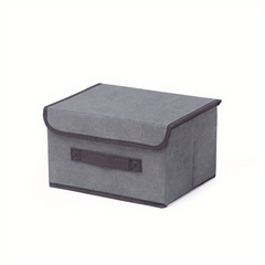 Foldable Storage Bins With Lids Hook & Loop Clothes Container