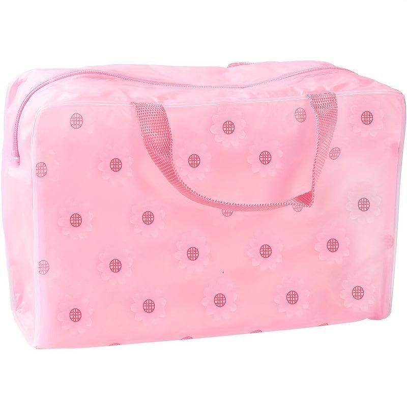 Floral Toiletry Storage Bag Waterproof Cosmetics Travel Bag