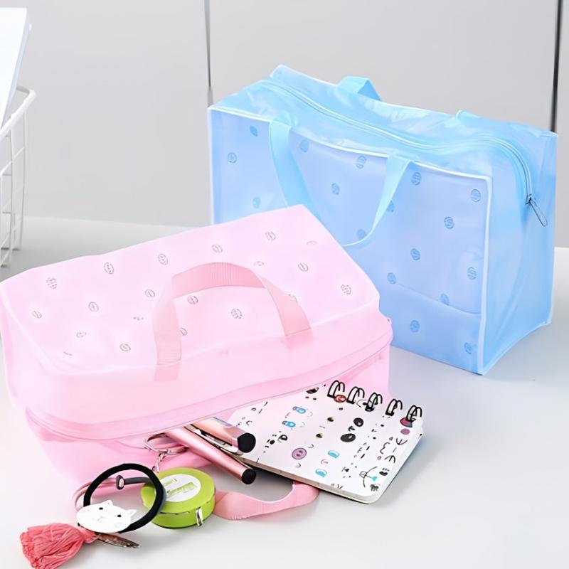 Floral Toiletry Storage Bag Waterproof Cosmetics Travel Bag
