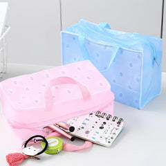 Floral Toiletry Storage Bag Waterproof Cosmetics Travel Bag