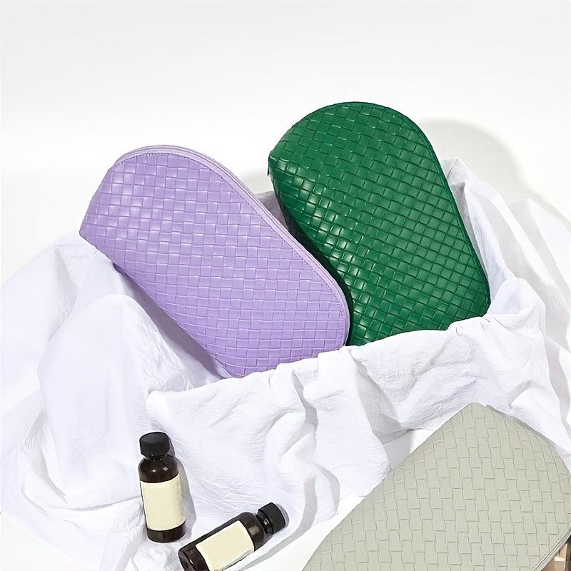 Waterproof PU Leather Makeup Toiletry Bag for Travel Business