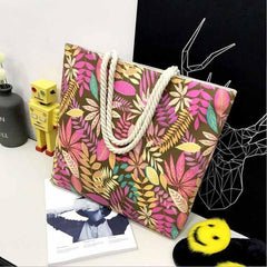 Rainforest Leaves Tote Bag Shopping Shoulder Wash Bag