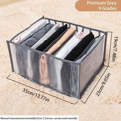 Mesh Clear Grids Clothes Storage Organizer Lightweight Foldable