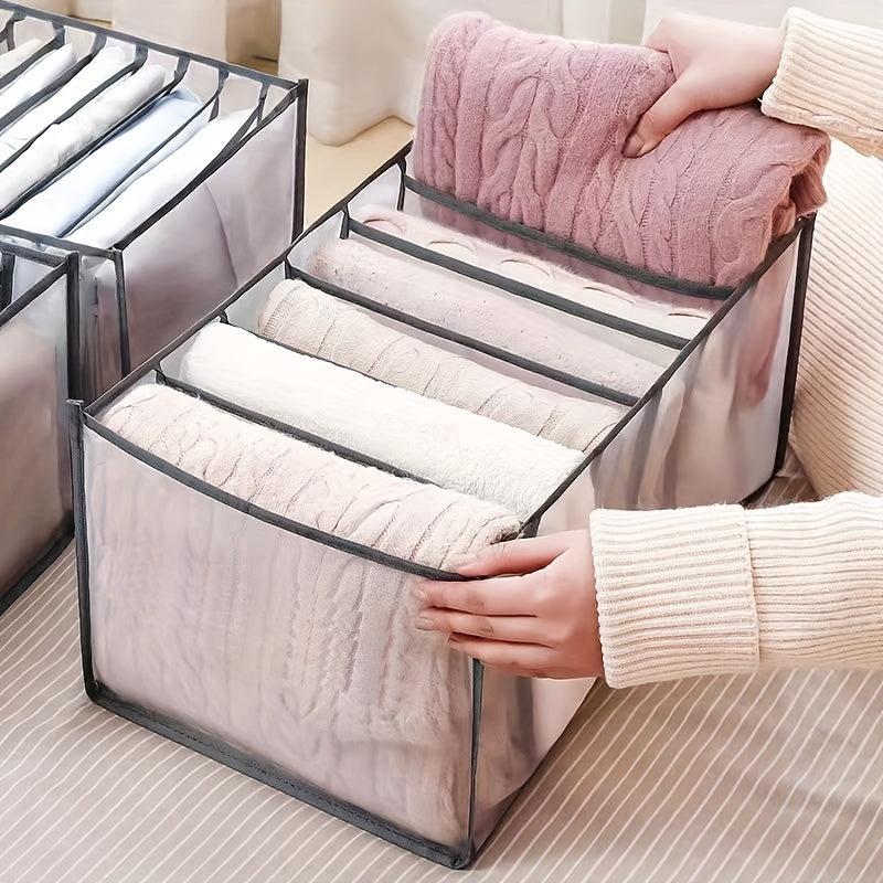 Mesh Clear Grids Clothes Storage Organizer Lightweight Foldable