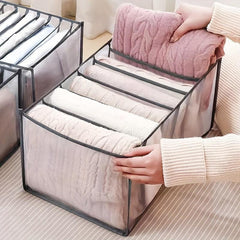 Mesh Clear Grids Clothes Storage Organizer Lightweight Foldable