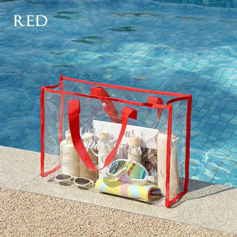 Transparent PVC Waterproof Toiletry Bag for Travel and Gym