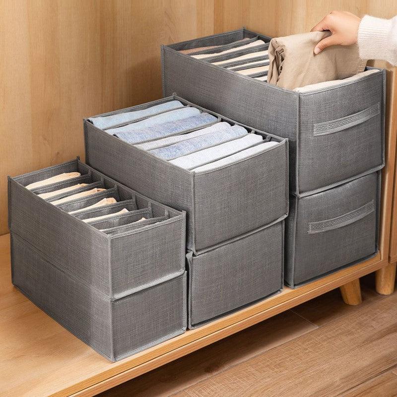 Lightweight Storage Box Grids Organizer Portable Clothes Container