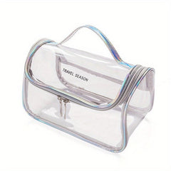Portable Transparent PVC Cosmetics Bag Toiletry Bag Travel Business Strip