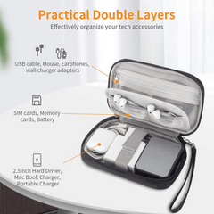 Portable Data Cable Storage Bag Electronic Accessories Pouch