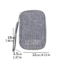 Portable Data Cable Storage Bag Electronic Accessories Pouch
