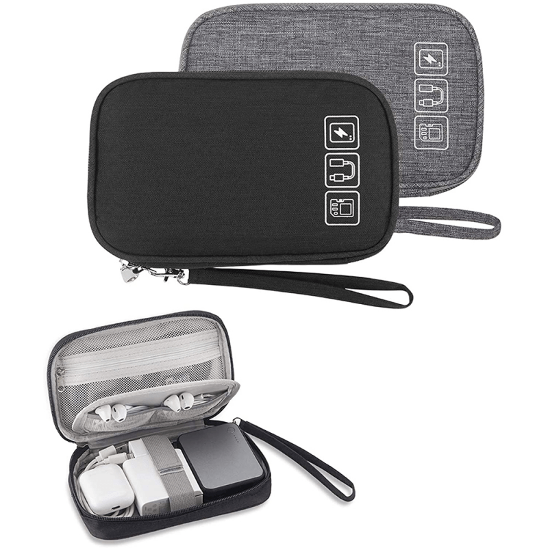 Portable Data Cable Storage Bag Electronic Accessories Pouch