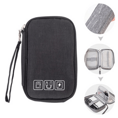 Portable Data Cable Storage Bag Electronic Accessories Pouch