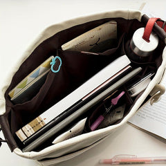 Canvas Drawstring Storage Bag with Pockets