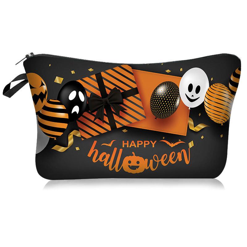 Halloween Pattern Cosmetic Bag Storage Wash Bag