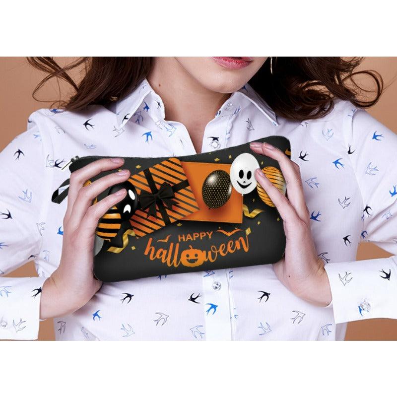 Halloween Pattern Cosmetic Bag Storage Wash Bag