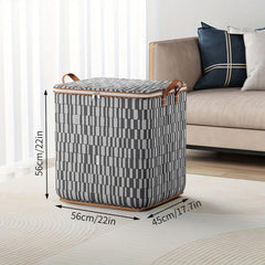 Stripes Pattern Quilt Storage Bag Foldable Clothes Storage Bag