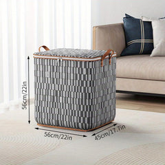 Stripes Pattern Quilt Storage Bag Foldable Clothes Storage Bag