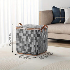 Stripes Pattern Quilt Storage Bag Foldable Clothes Storage Bag
