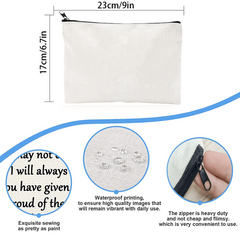 Floral A Letter Makeup Bag Bridesmaid Cosmetic Pouch Personalized Travel Purse